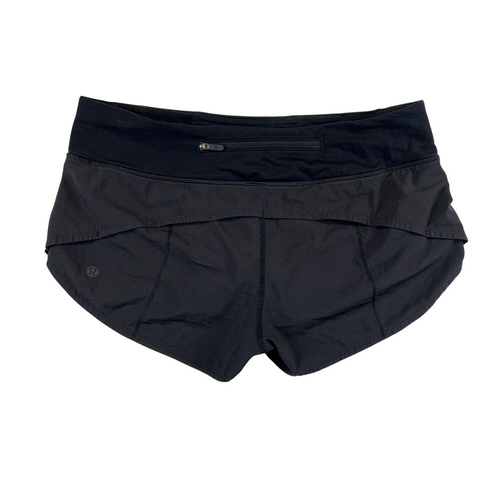 Lululemon Shorts Womens Size 6 Speed Up Low Rise Lined Back Zip 2.5" Inseam